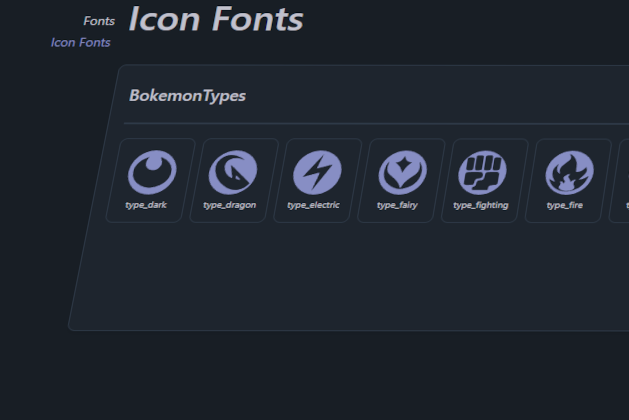 Icon Fonts